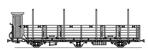 Ferro Train 806-316 - Austrian ÖBB Olm/s 64616 steel stanchion w. , MzB,